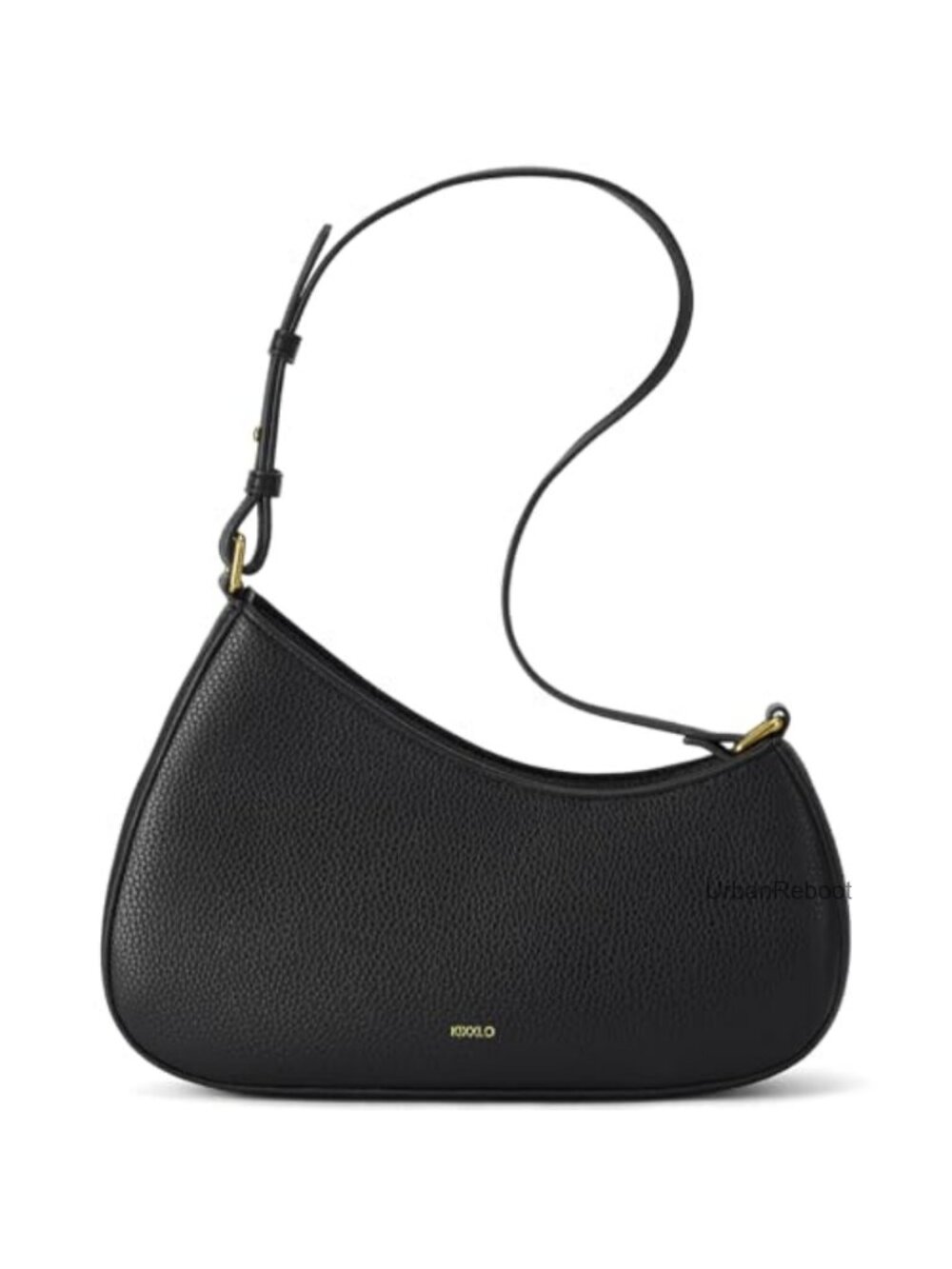 Vegan Leather Crescent Shoulder Bag Mini Purse Adjustable Strap